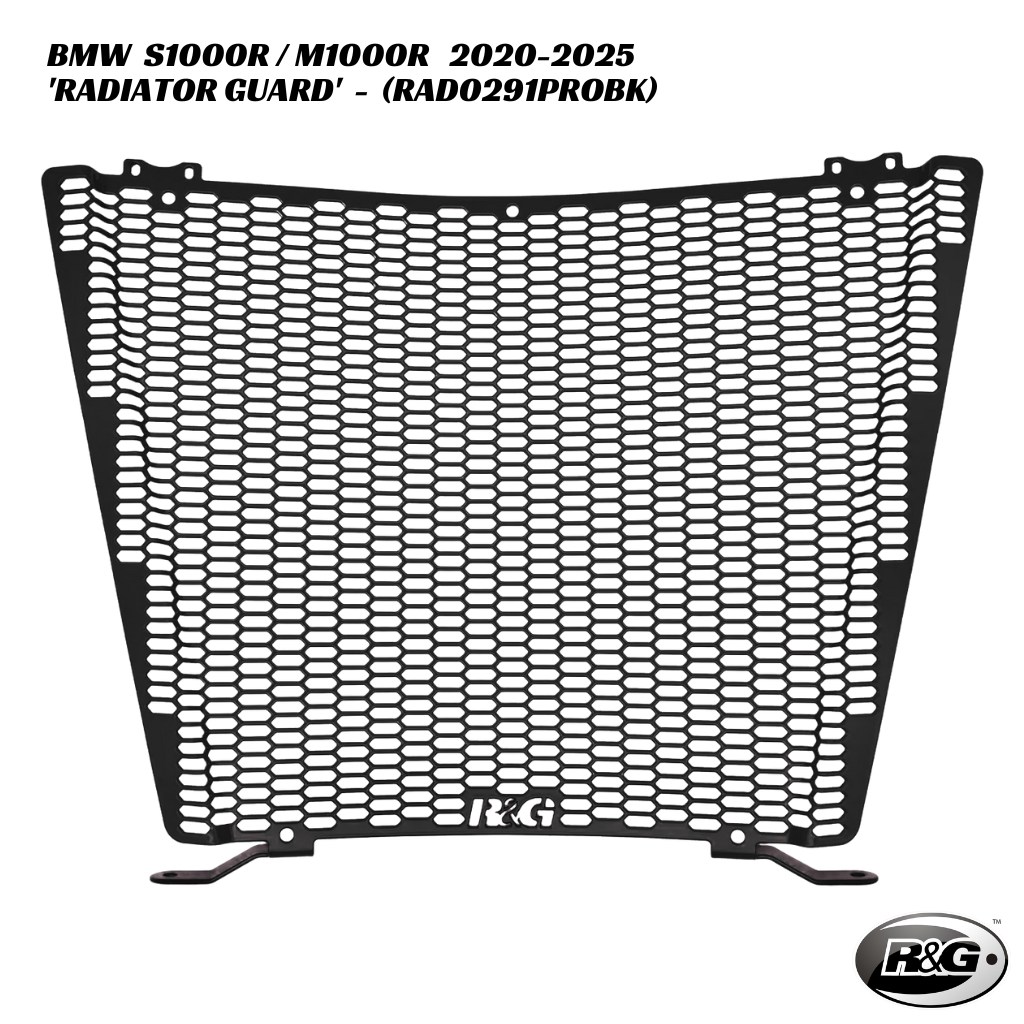 R&G PRO Radiator Guard RAD0291PROBK BMW S1000R M1000R 2020-2025 R&G PRO Radiator Guard - RAD0291PROBK - BMW S1000R / M1000R 2020-2025