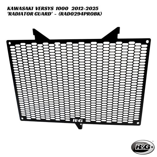 R&G PRO Radiator Guard - RAD0294PROBK - Kawasaki Versys 1000 2012-2025