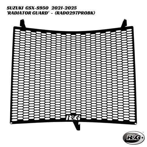 R&G PRO Radiator Guard - RAD0297PROBK - Suzuki GSX-S950 2021-2025