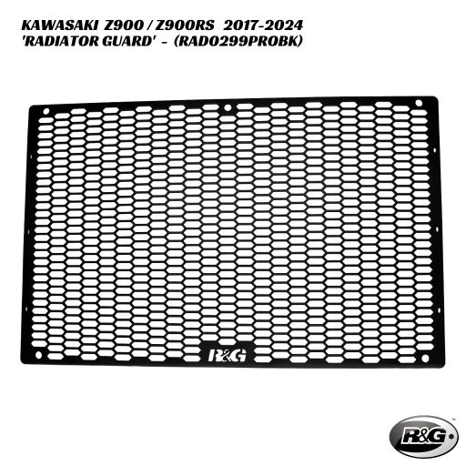 R&G PRO Radiator Guard - RAD0299PROBK - Kawasaki Z900 / Z900RS 2017-2024