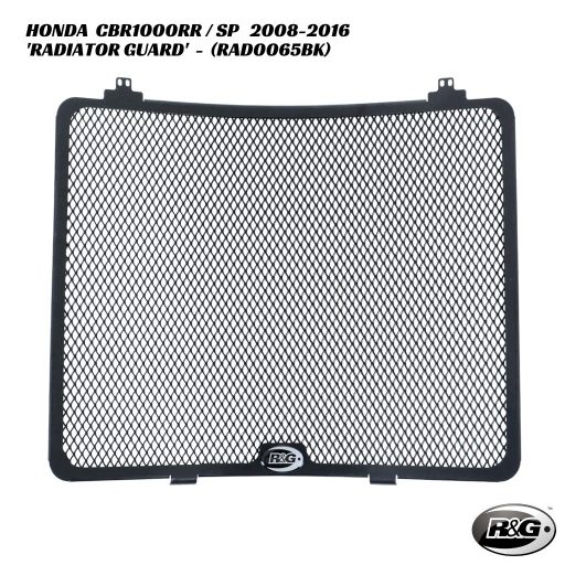 R&G Racing Radiator Guard - RAD0065BK - Honda CBR1000RR / SP 2008-2016