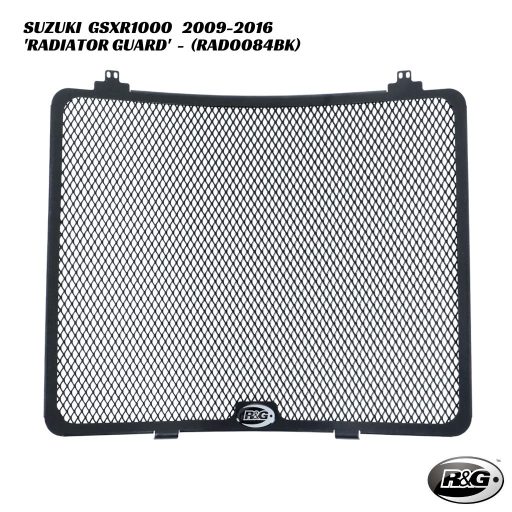 R&G Racing Radiator Guard - RAD0084BK - Suzuki GSXR1000 2009-2016