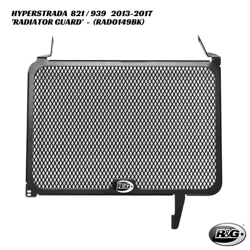 R&G Racing Radiator Guard - RAD0149BK - Ducati Hyperstrada 821 / 939 2013-2017