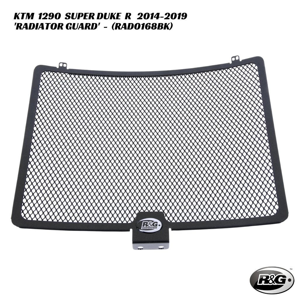 R&G Racing Radiator Guard RAD0168BK KTM 1290 Super Duke R 2014-2019 R&G Racing Radiator Guard - RAD0168BK - KTM 1290 Super Duke R 2014-2019