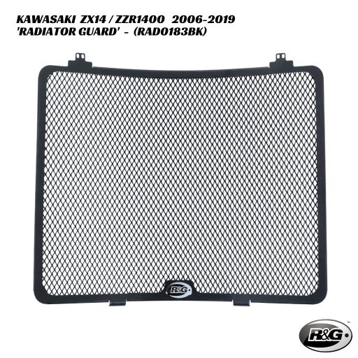 R&G Racing Radiator Guard - RAD0183BK - Kawasaki ZX14 / ZZR1400 2006-2019
