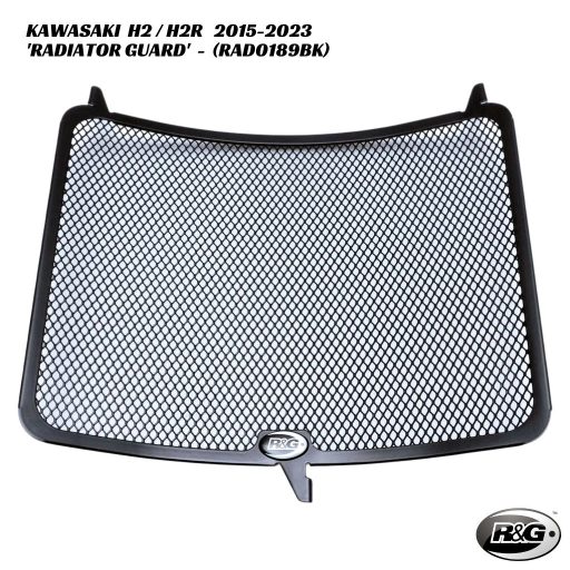 R&G Racing Radiator Guard - RAD0189BK - Kawasaki H2 / H2R 2015-2023