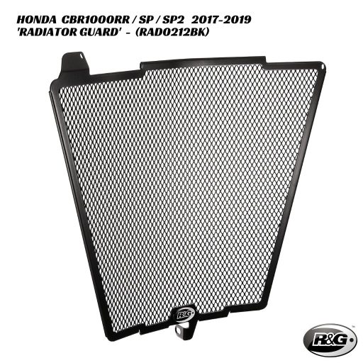R&G Racing Radiator Guard - RAD0212BK - Honda CBR1000RR / SP / SP2 2017-2019