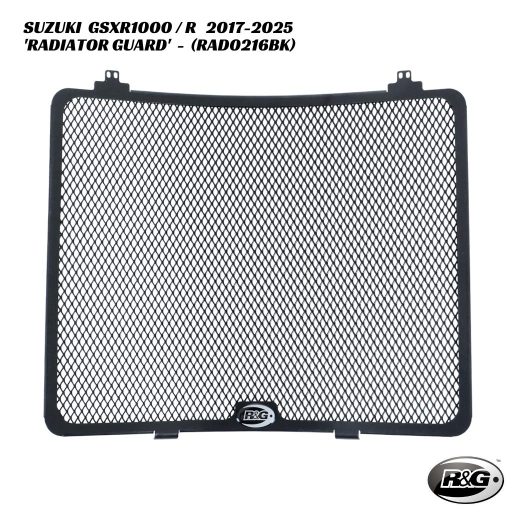 R&G Racing Radiator Guard - RAD0216BK - Suzuki GSXR1000 / GSXR1000R 2017-2025