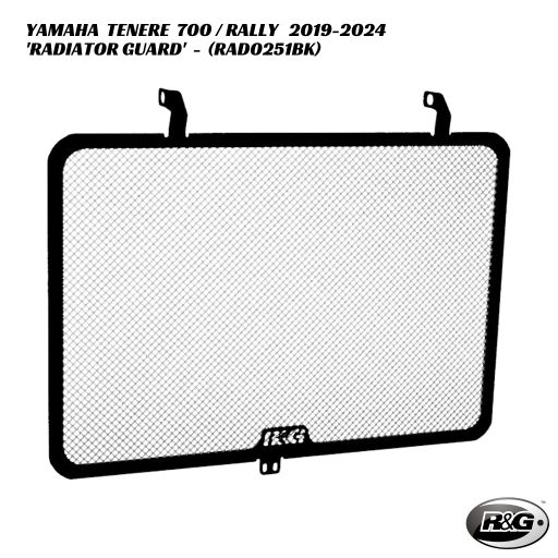 R&G Racing Radiator Guard - RAD0251BK - Yamaha Tenere 700 / Rally 2019-2024