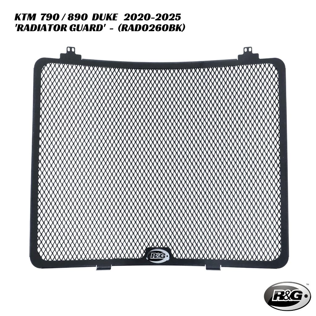 R&G Racing Radiator Guard - RAD0260BK - KTM 790 / 890 Duke 2020-2025