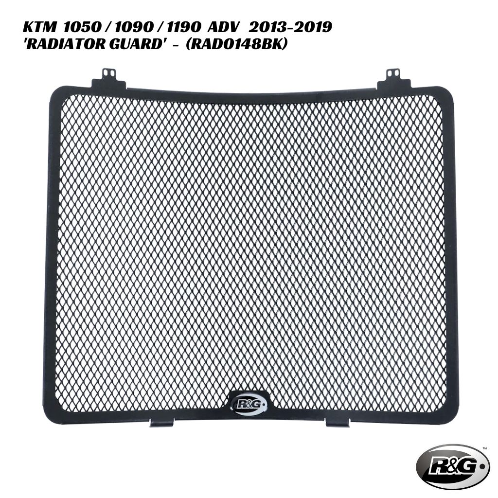 R&G Radiator Guard RAD0148BK KTM 1050 1090 1190 Adventure 2013-2019 R&G Radiator Guard - RAD0148BK - KTM 1050 / 1090 / 1190 Adventure 2013-2019