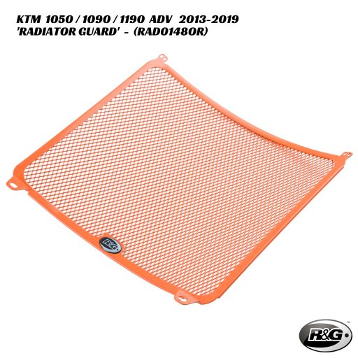 R&G Radiator Guard - RAD0148OR - KTM 1050 / 1090 / 1190 Adventure 2013-2019