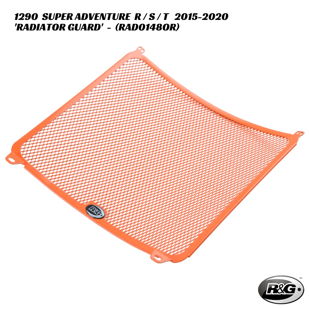 R&G Radiator Guard RAD0148OR KTM 1290 Super Adventure R S T 2015-2020 R&G Radiator Guard - RAD0148OR - KTM 1290 Super Adventure R / S / T 2015-2020