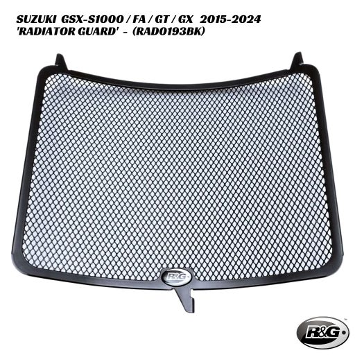R&G Radiator Guard - RAD0193BK - Suzuki GSX-S1000 / FA / GT / GX 2015-2024