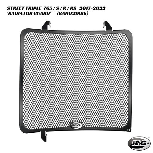 R&G Radiator Guard - RAD0219BK - Triumph Street Triple 765 / S / R / RS 2017-2022