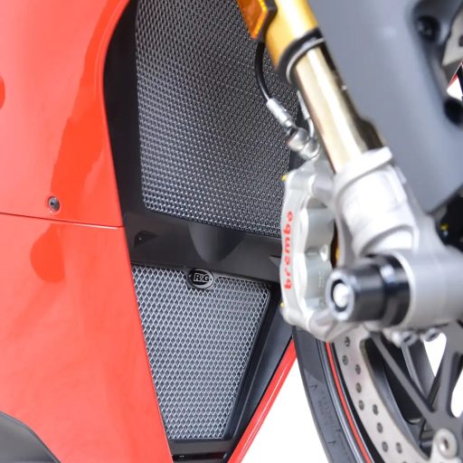 R&G Radiator & Oil Cooler Guards - RAD9021BK - Ducati Panigale V4 / S / R / SP 2018-2024