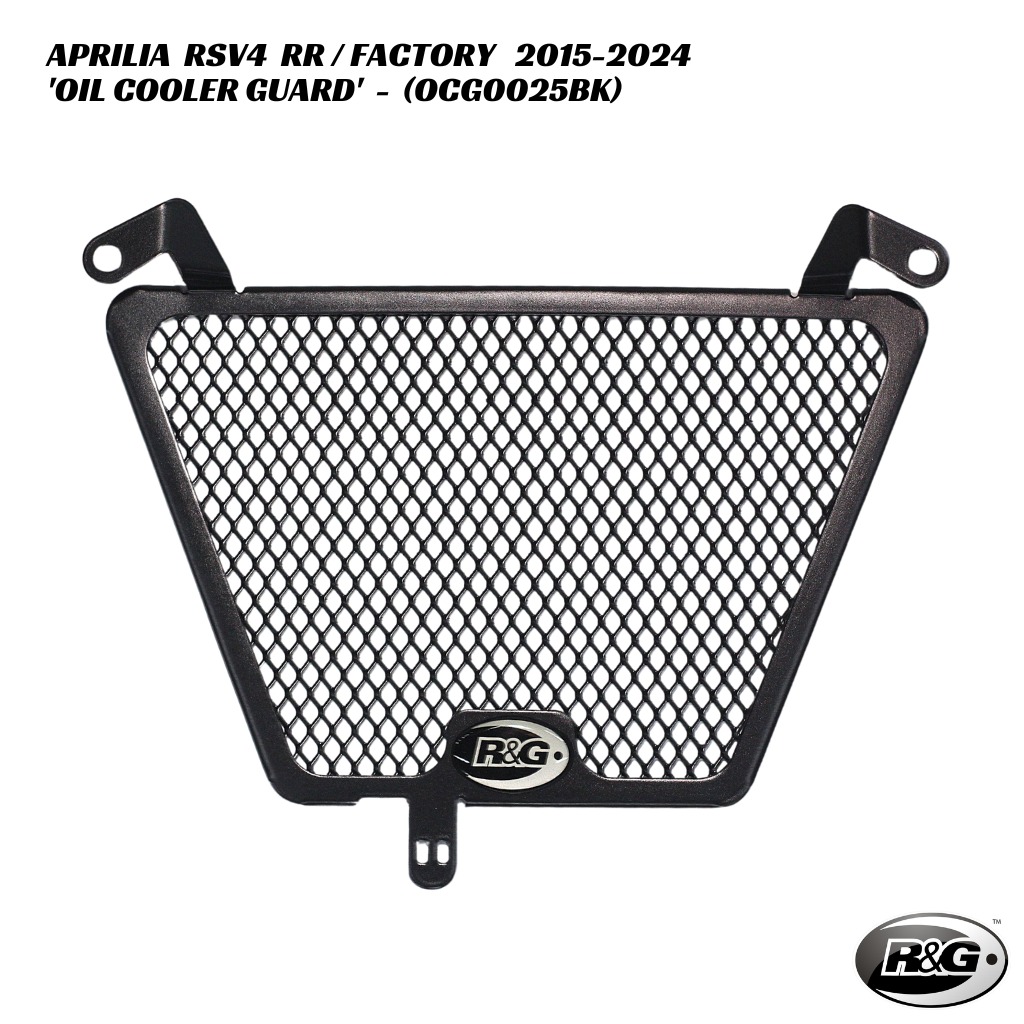R&G Oil Cooler Guard - OCG0025BK - Aprilia RSV4 RR / RF / Factory 2015-2024