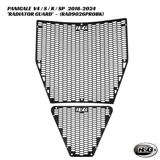 R&G PRO Radiator & Oil Cooler Guards - RAD9026PROBK - Ducati Panigale V4 / S / R 2018-2024