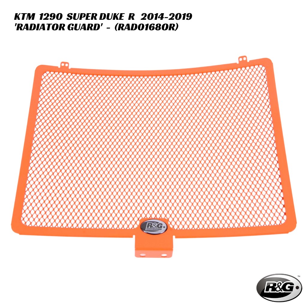 R&G Racing Radiator Guard RAD0168OR KTM 1290 Super Duke R 2014-2019 R&G Racing Radiator Guard - RAD0168OR - KTM 1290 Super Duke R 2014-2019