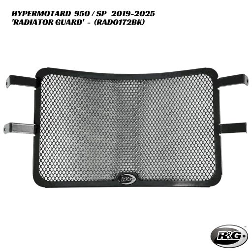 R&G Racing Radiator Guard - RAD0172BK - Ducati Hypermotard 950 / SP 2019-2025