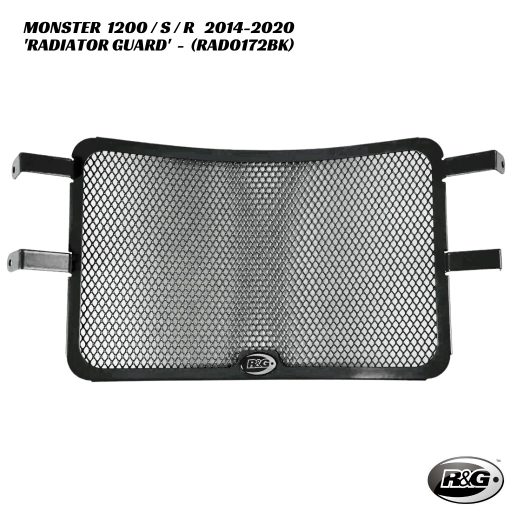 R&G Racing Radiator Guard - RAD0172BK - Ducati Monster 1200 / S / R 2014-2020