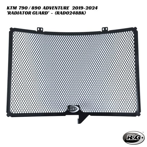 R&G Racing Radiator Guard - RAD0248BK - KTM 790 / 890 Adventure 2019-2024