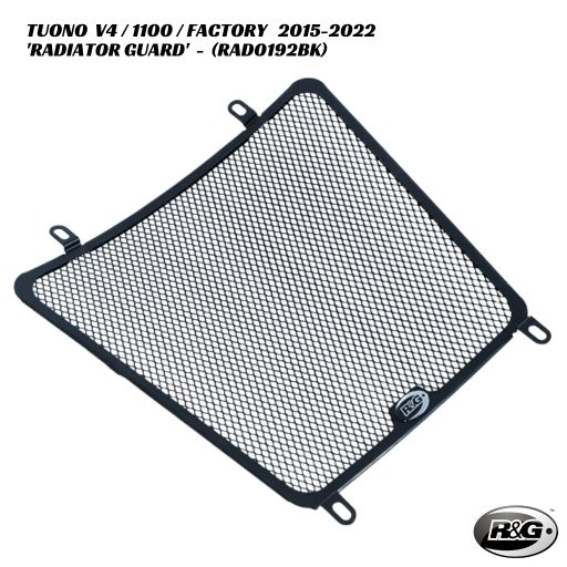 R&G Radiator Guard - RAD0192BK - Aprilia Tuono V4 / 1100 / Factory 2015-2022
