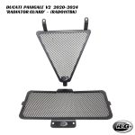R&G Radiator & Oil Cooler Guards - RAD0117BK - Ducati Panigale V2 2020-2024