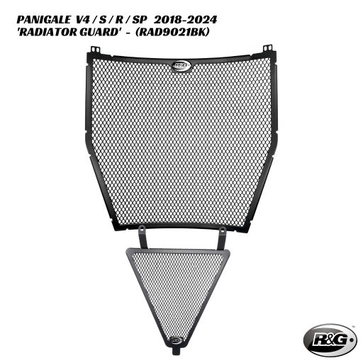 R&G Radiator & Oil Cooler Guards - RAD9021BK - Ducati Panigale V4 / S / R / SP 2018-2024