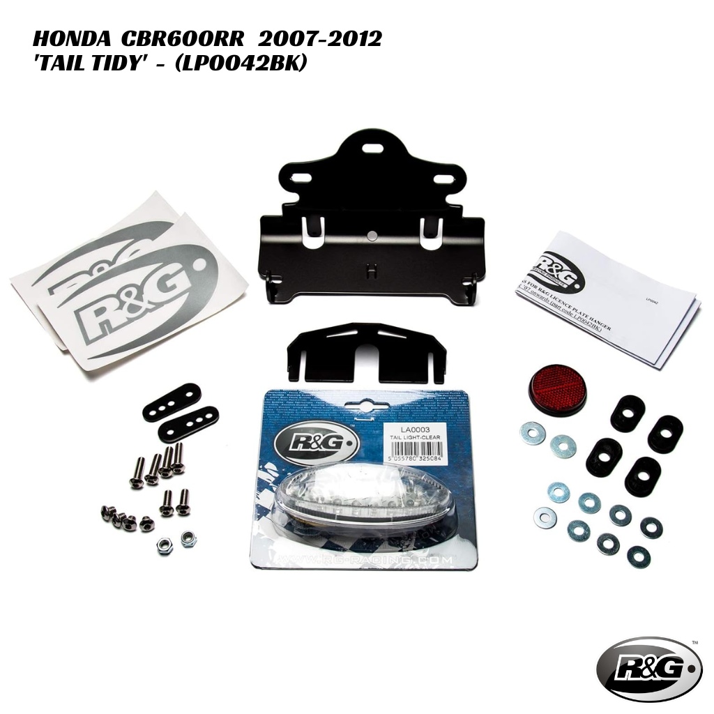 R&G Tail Tidy LP0042BK Honda CBR600RR 2007-2012 R&G Tail Tidy - LP0042BK - Honda CBR600RR 2007-2012