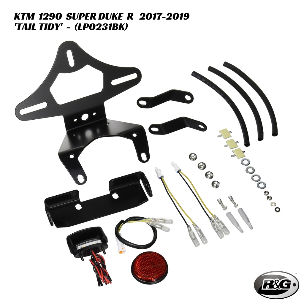 R&G Tail Tidy LP0231BK KTM 1290 Super Duke R 2017-2019 R&G Tail Tidy - LP0231BK - KTM 1290 Super Duke R 2017-2019