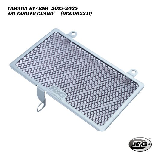 R&G Titanium Oil Cooler Guard - OCG0023TI - Yamaha R1 / R1M 2015-2025