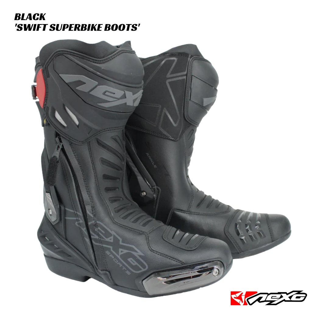 1 NEXO Swift Superbike Boot Nexo Swift Superbike Boots - BLACK