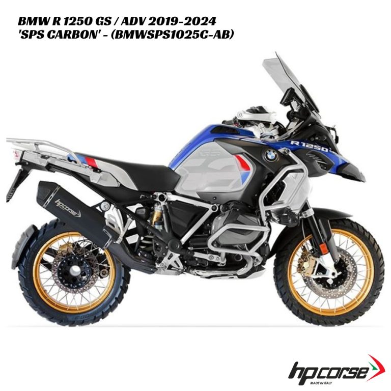 HP Corse SPS Carbon Black SS Slip On - BMWSPS1025C-AB - BMW R 1250 GS / ADV 2019-2024