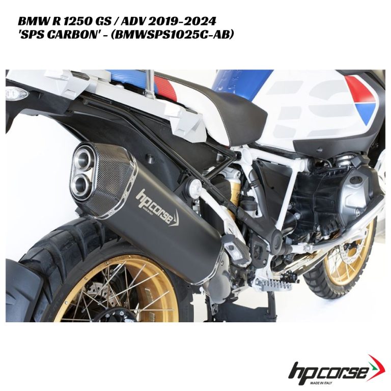 HP Corse SPS Carbon Black SS Slip On - BMWSPS1025C-AB - BMW R 1250 GS / ADV 2019-2024