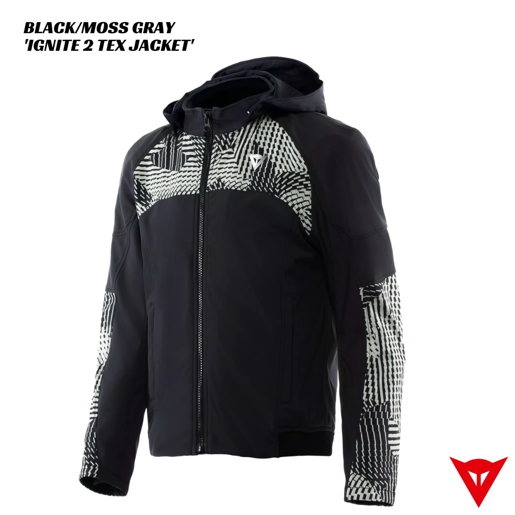 1 Dainese Ignite 2 Textile Jacket BLACK MOSS GRAY Dainese Ignite 2 Textile Jacket - BLACK/MOSS GRAY