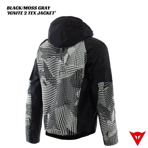 Dainese Ignite 2 Textile Jacket - BLACK/MOSS GRAY