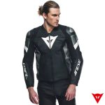 Dainese AVRO 5 Leather Jacket - BLACK/WHITE/ANTHRACITE