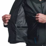 Dainese AVRO 5 Leather Jacket - BLACK/RED-LAVA/WHITE